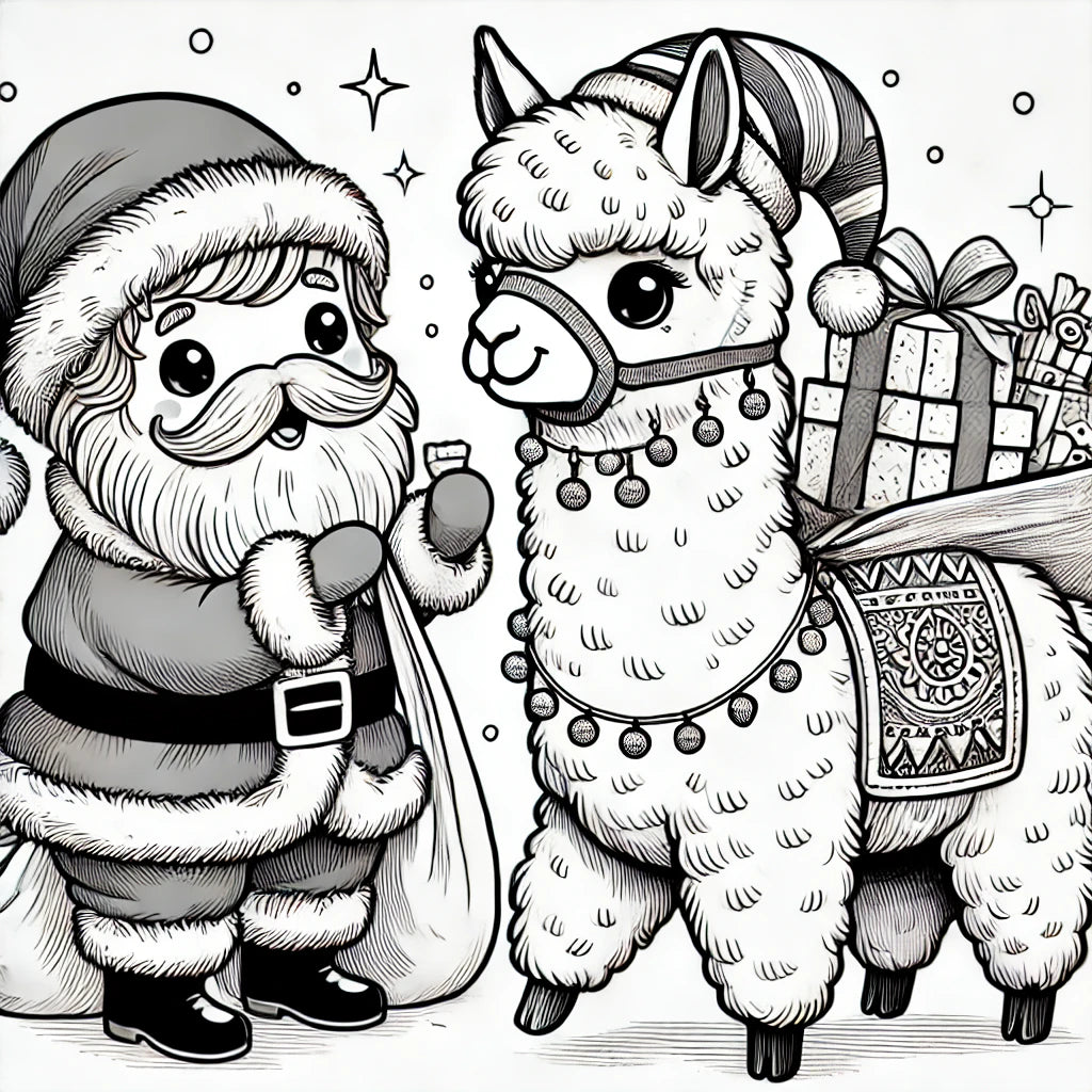 Alpaca My Crayons: An Alpaca Coloring Christmas