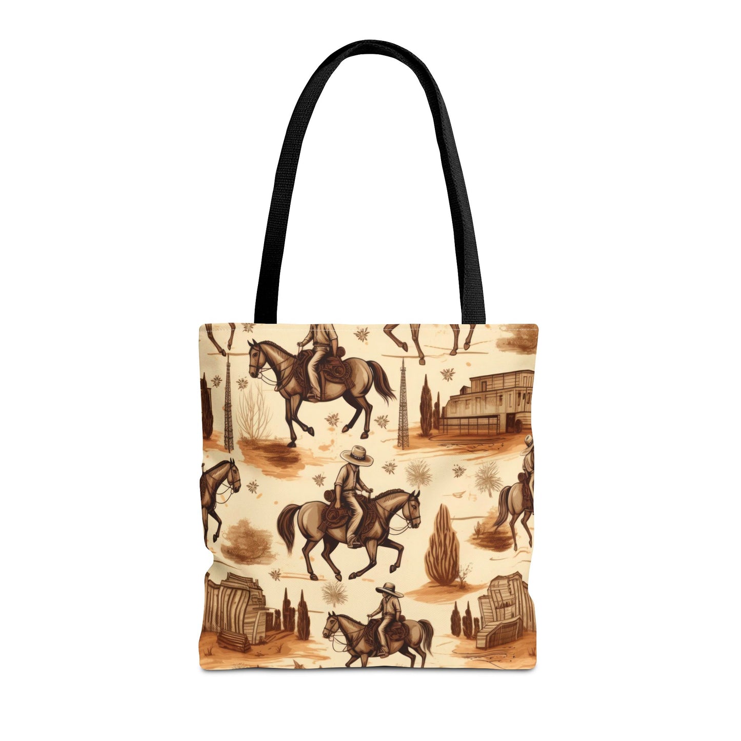 Vintage Cowboy Tote Bag (AOP)