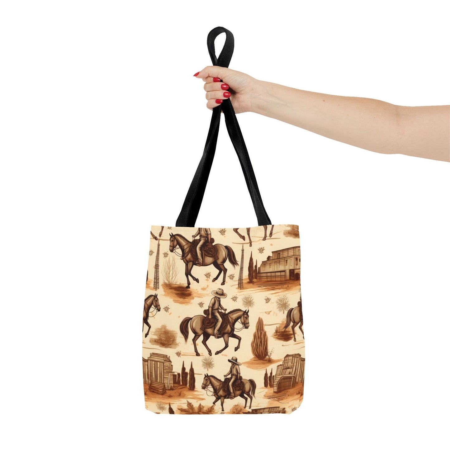 Vintage Cowboy Tote Bag (AOP)