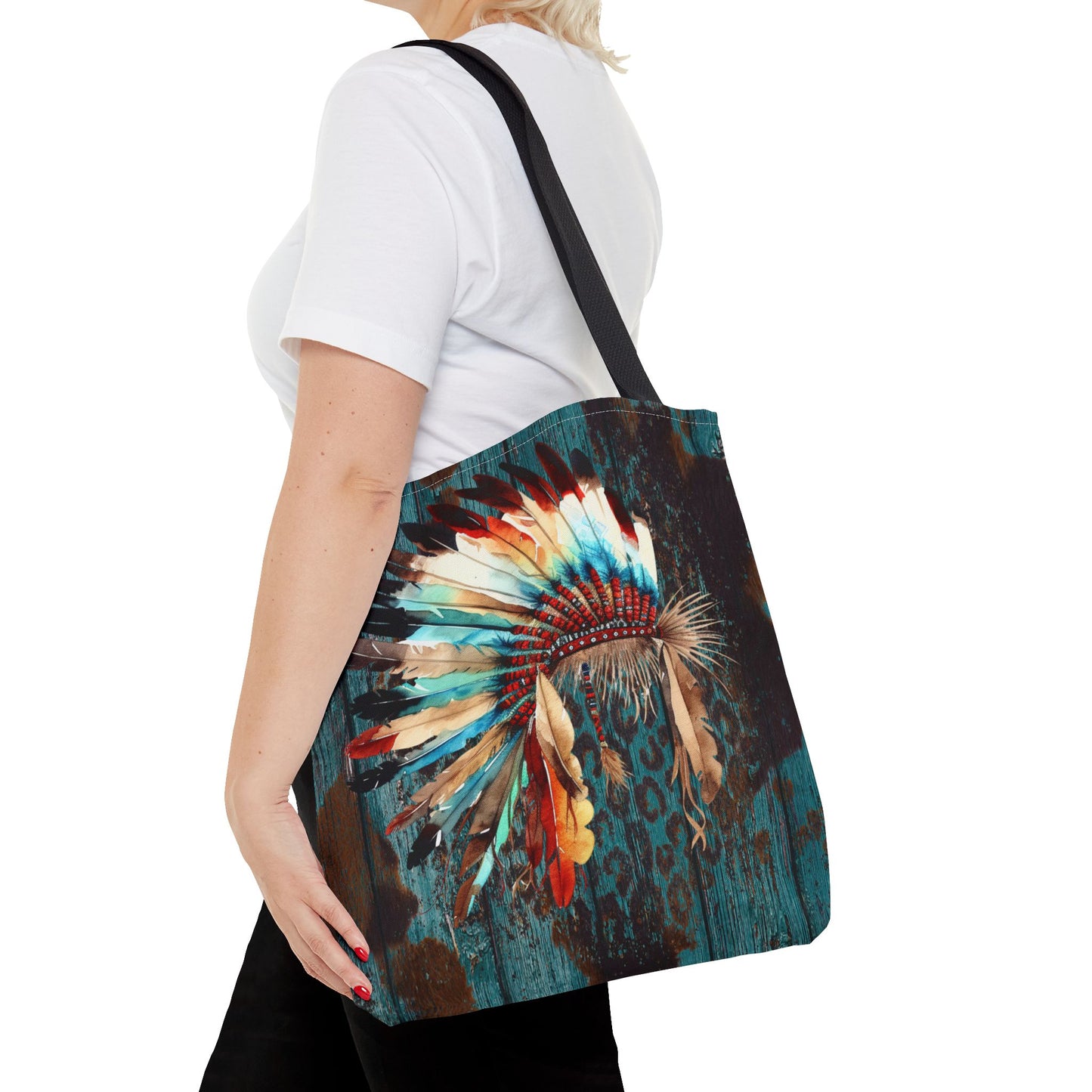 Native Head Dress Tote Bag (AOP)