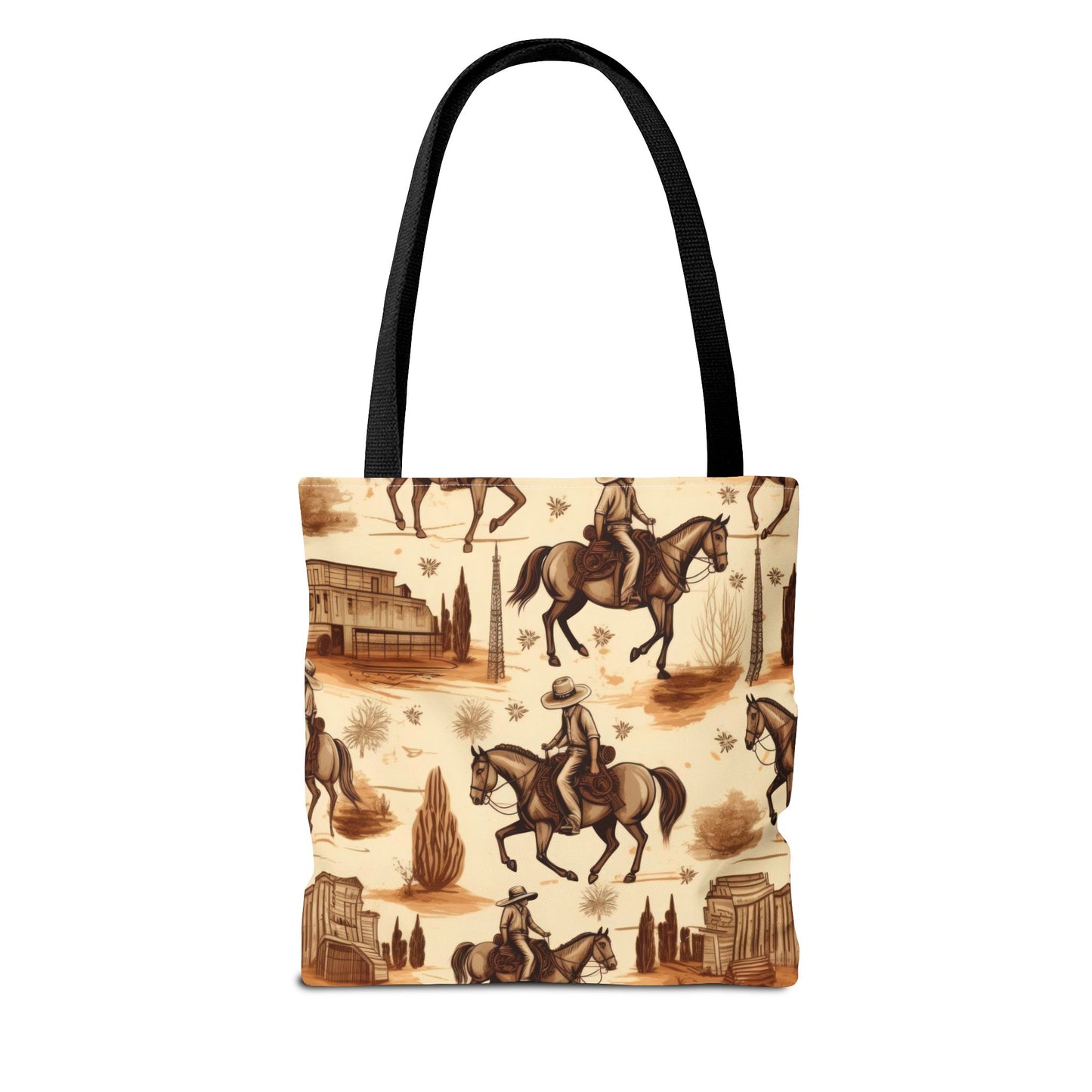 Vintage Cowboy Tote Bag (AOP)