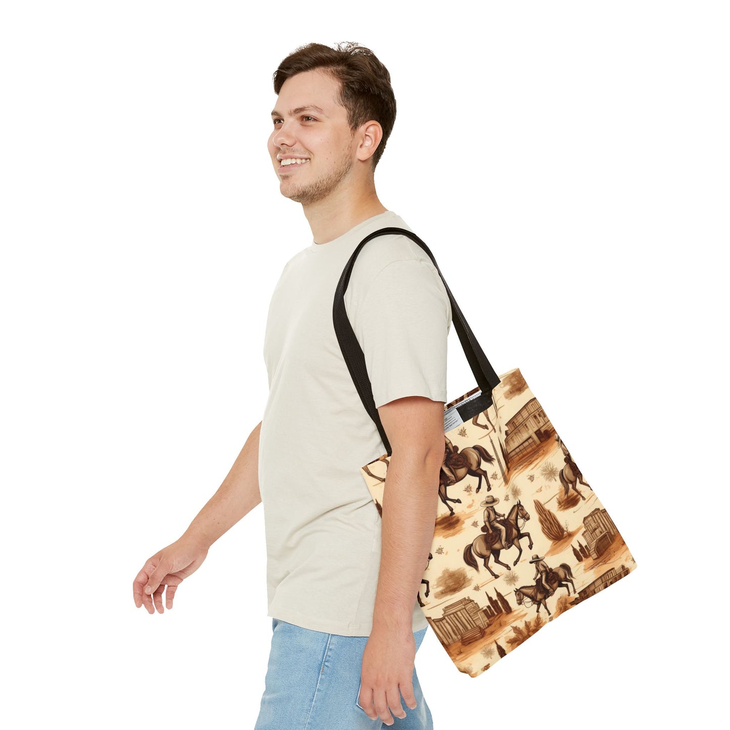 Vintage Cowboy Tote Bag (AOP)