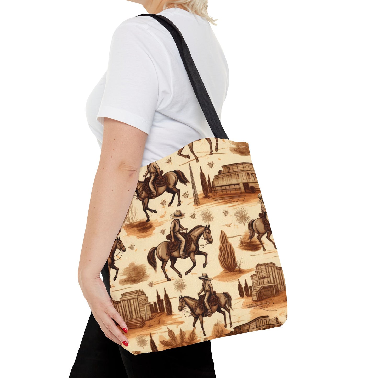 Vintage Cowboy Tote Bag (AOP)