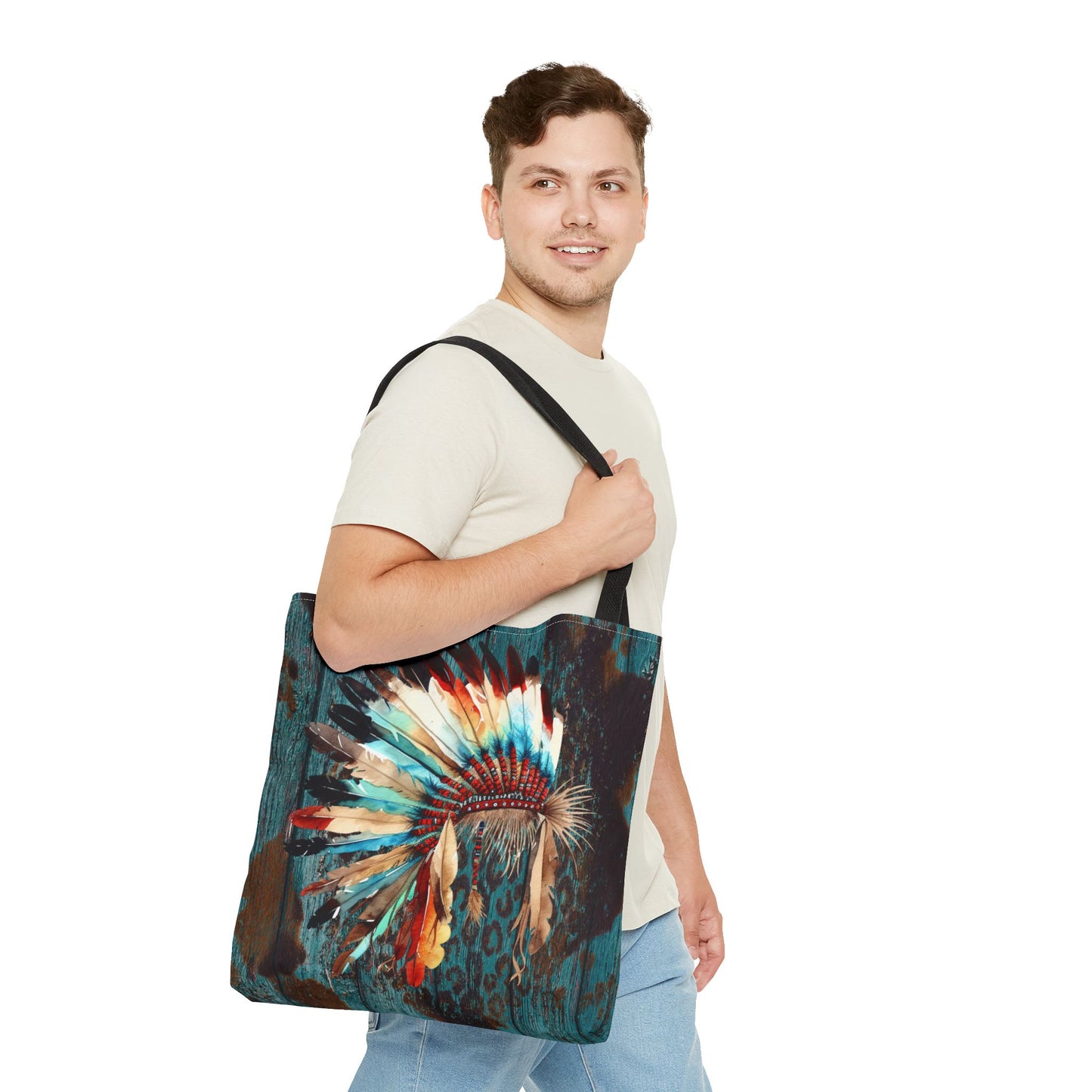 Native Head Dress Tote Bag (AOP)