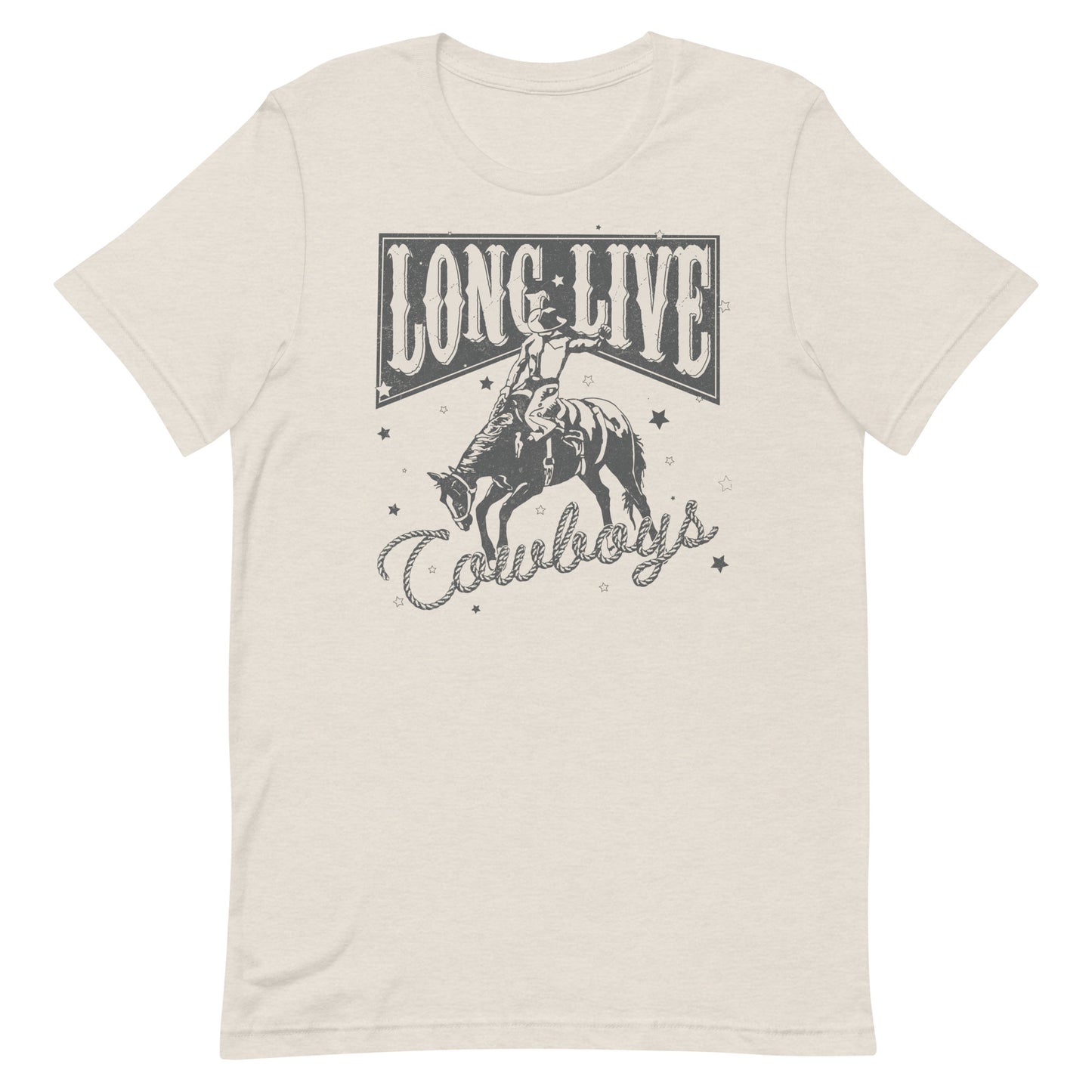 Embrace the timeless spirit of the Wild West with our 'Long Live Cowboys' t-shirt.