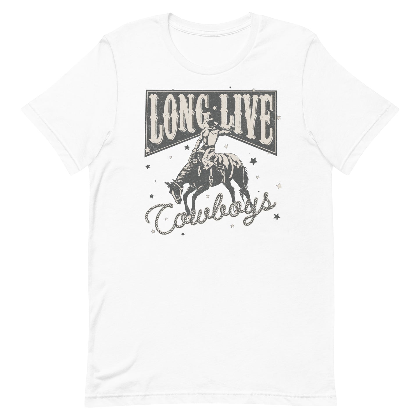 Embrace the timeless spirit of the Wild West with our 'Long Live Cowboys' t-shirt.