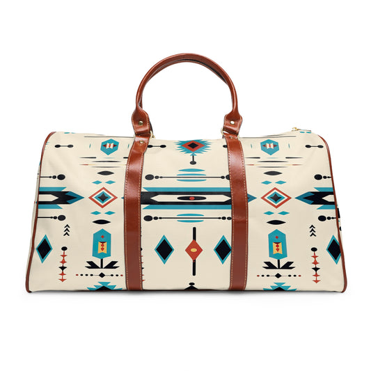 Elevate your travel experience and embrace the spirit of exploration with our Native Design Travel Bag.