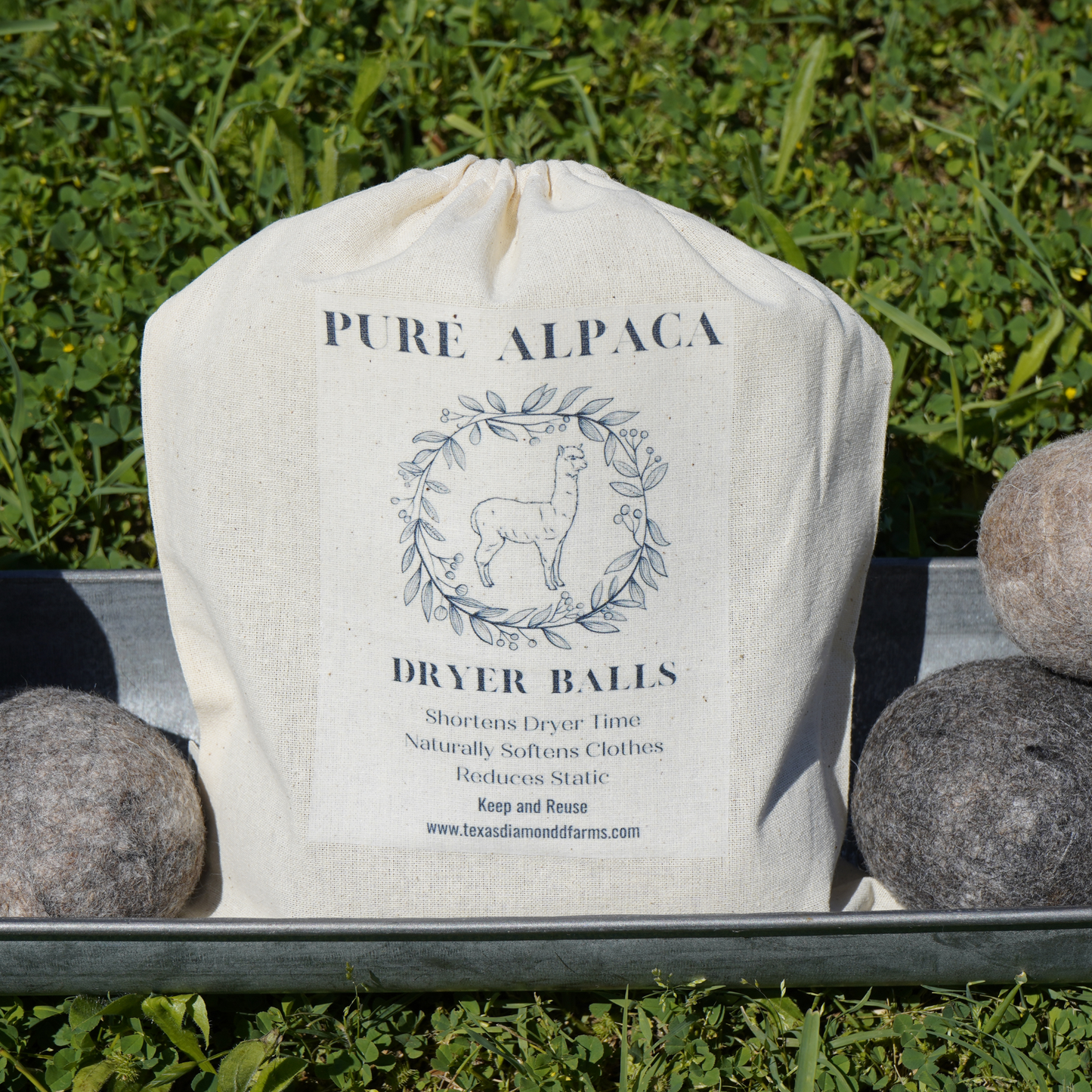 100% Alpaca Dryer Balls Set Of 3