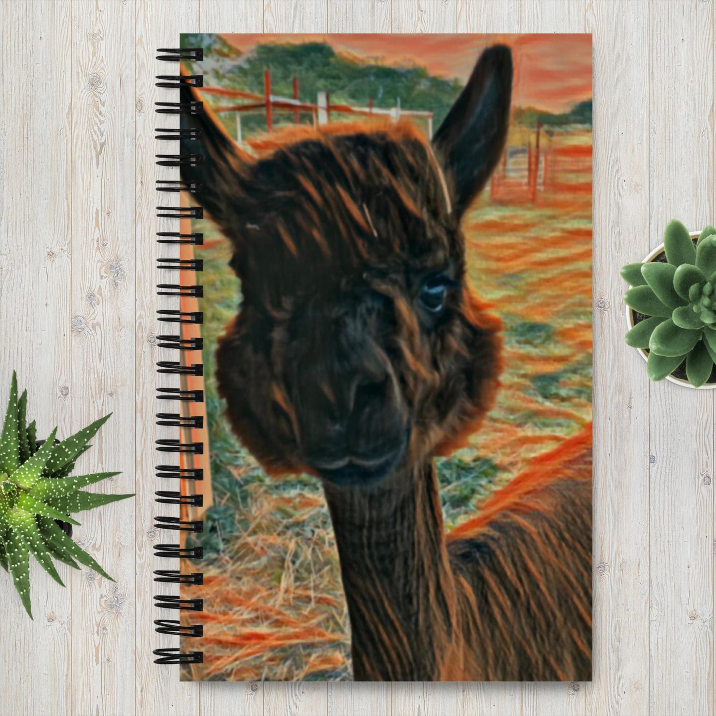 Hershee the Alpaca Spiral notebook