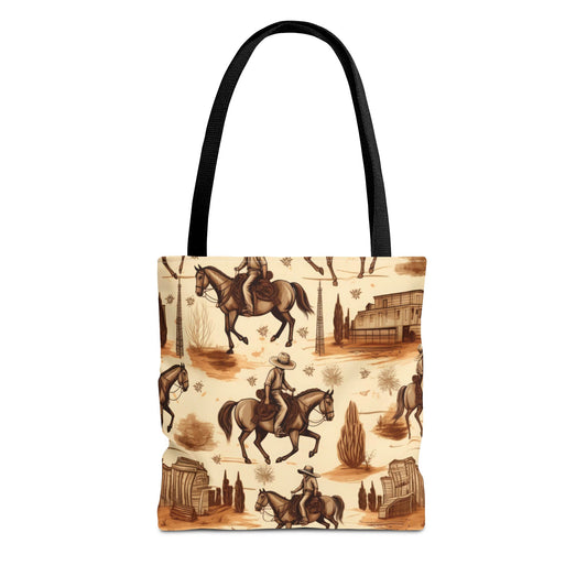 Vintage Cowboy Tote Bag (AOP)