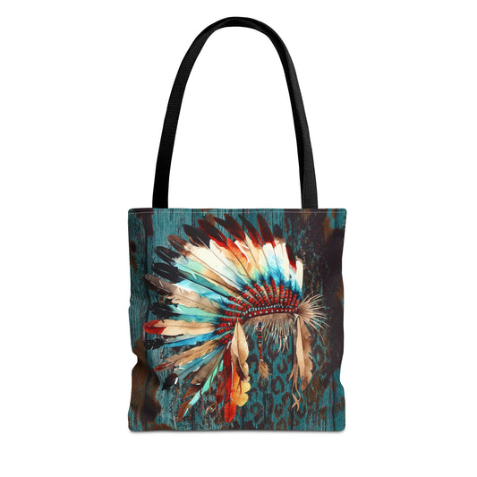 Native Head Dress Tote Bag (AOP)