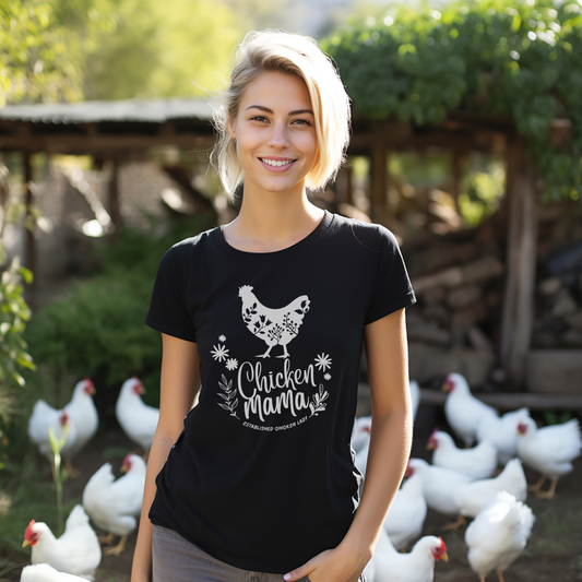 Elevate your style with our Chicken Mama inspired T-shirt collection. Designed for proud poultry enthusiasts, these tees, boast comfort and charm.