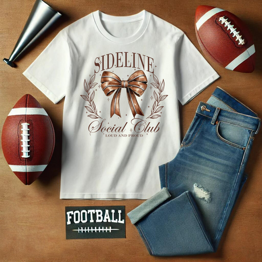 Step up your game day style with our Sideline Social Club t-shirt! 