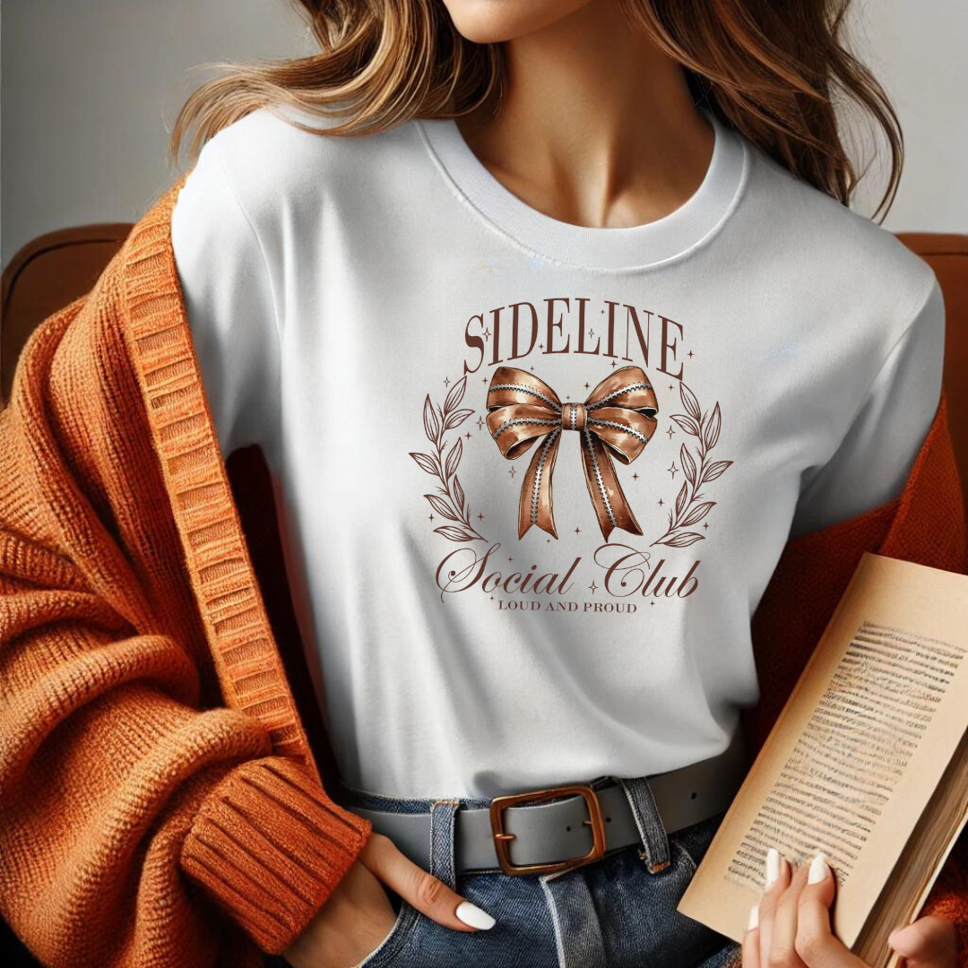 Step up your game day style with our Sideline Social Club t-shirt! 