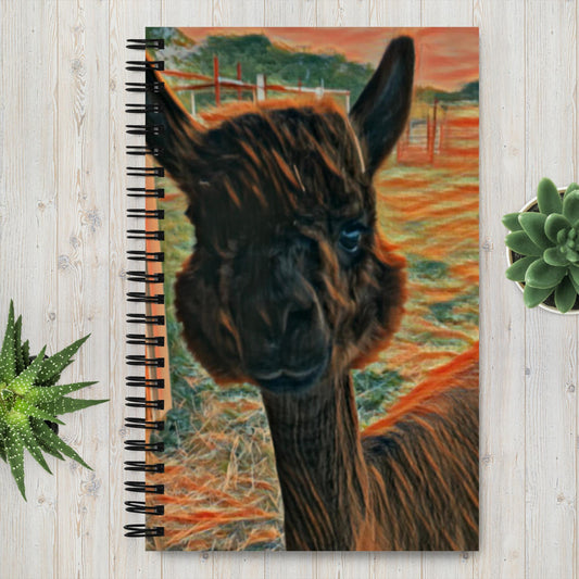 Hershee the Alpaca Spiral notebook